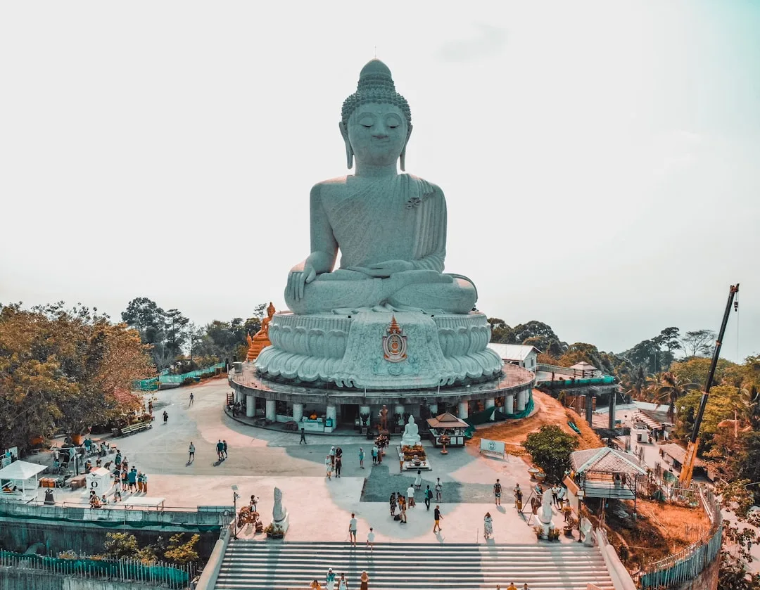 Big Buddha Phuket, 45-metre white marble monument on Nakkerd Hill overlooking Chalong Bay