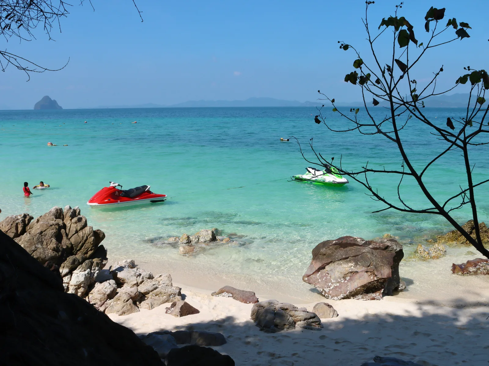 Jet ski Phuket rider crossing the Andaman Sea off a legal beach